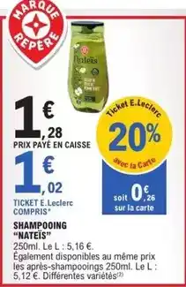 E.Leclerc E.leclerc - shampooing offre