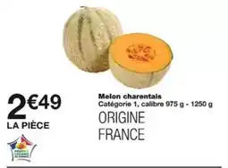 Monoprix Melon charentais offre