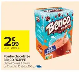Cora x Carrefour BENCO FRAPPE Poudre chocolatée offre