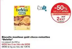Monoprix Bellavita - biscuits moelleux goût choco-noisettes offre