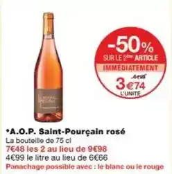 Monoprix A.o.p. saint-pourçain rosé offre