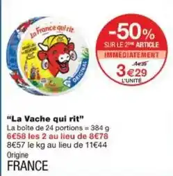 Monoprix La vache qui rit offre