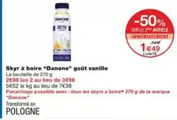 Monoprix Danone - skyr à boire goût vanille offre