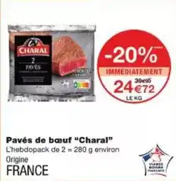Monoprix Charal - paves de bœuf offre