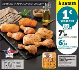 Super U Le gaulois - morceaux de poulet assortis le match des saveurs offre