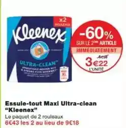 Monoprix Kleenex - essuie-tout maxi ultra-clean offre