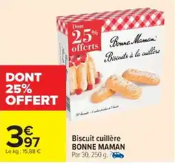 Cora x Carrefour BONNE MAMAN Biscuit cuillère offre