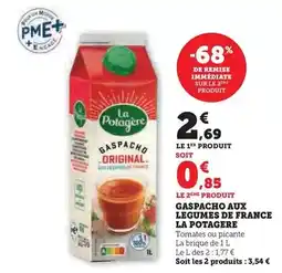 Super U La potagère - gaspacho aux legumes de france offre