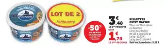 Super U Petit navire - rillettes offre