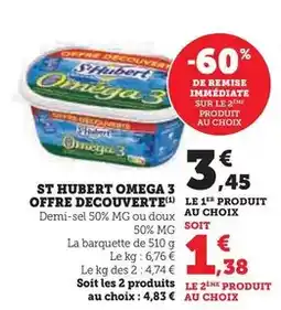 Super U St hubert - omega 3 offre decouverte offre