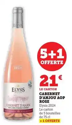 Super U Elysis - cabernet d'anjou aop rose offre