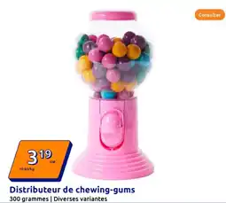 Action Distributeur de chewing gums offre