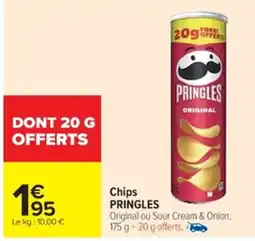 Cora x Carrefour PRINGLES Chips offre