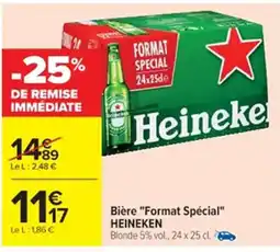 Cora x Carrefour HEINEKEN Bière "Format Spécial" offre