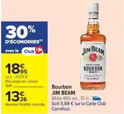 Cora x Carrefour JIM BEAM Bourbon offre