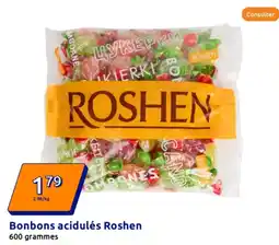 Action Bonbons acidulés roshen offre