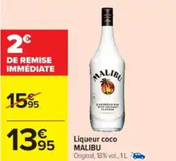 Cora x Carrefour MALIBU Liqueur coco offre