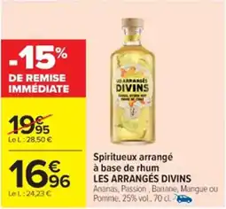 Cora x Carrefour LES ARRANGÉS DIVINS Spiritueux arrangé à base de rhum offre