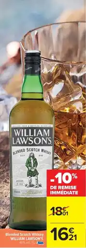 Cora x Carrefour WILLIAM LAWSON'S Blended Scotch Whisky offre
