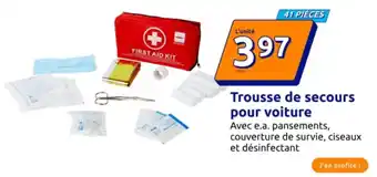 Action Trousse de secours pour voiture offre