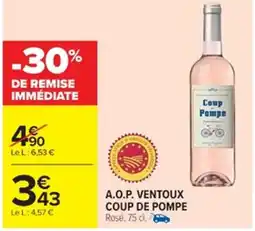 Cora x Carrefour A.o.p. ventoux coup de pompe offre