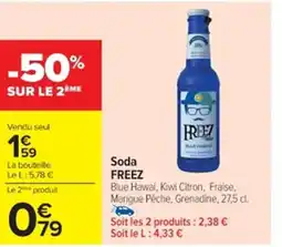 Cora x Carrefour FREEZ Soda offre