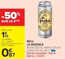 Cora x Carrefour LA GOUDALE Bière offre