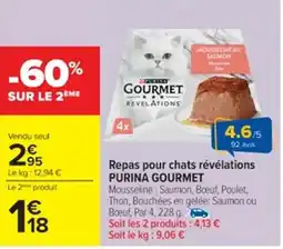 Cora x Carrefour PURINA GOURMET Repas pour chats révélations offre