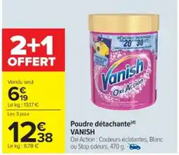 Cora x Carrefour VANISH Poudre détachante offre
