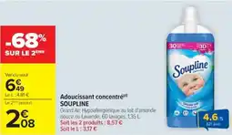 Cora x Carrefour SOUPLINE Adoucissant concentré offre
