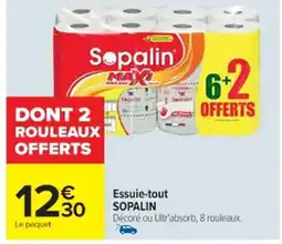 Cora x Carrefour SOPALIN Essuie-tout offre