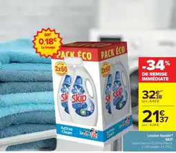 Cora x Carrefour SKIP Lessive liquide offre