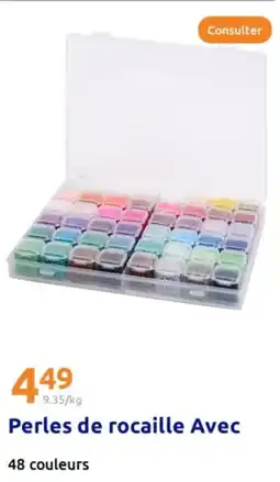 Action Perles de rocaille avec offre