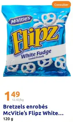 Action Bretzels enrobés mcvitie's flipz white offre