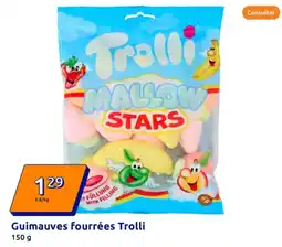 Action Guimauves fourrées trolli offre