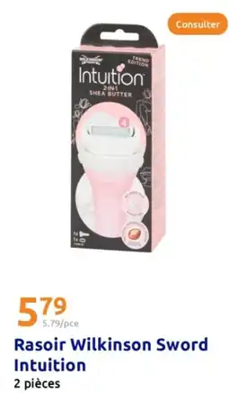 Action Rasoir wilkinson sword intuition offre