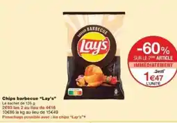 Monoprix Chips barbecue lay's offre
