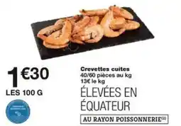 Monoprix Crevettes cuites offre