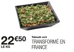 Monoprix Taboulé vert offre