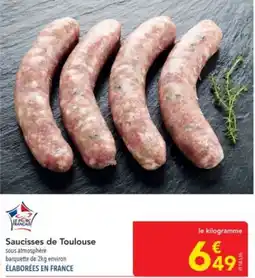 METRO Saucisses de Toulouse offre