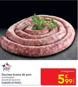 METRO Saucisse brasse de porc offre