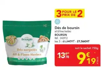 METRO BOURSIN Dés de boursin offre
