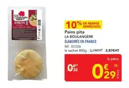 METRO LA BOULANGERE Pains pita offre