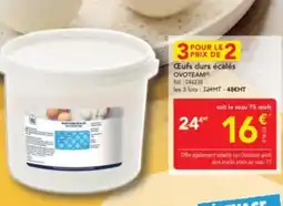 METRO OVOTEAM Œufs durs écalés offre