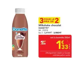 METRO DANETTE Milkshake chocolate offre