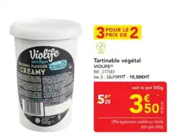 METRO VIOLIFE Tartinable végétal offre