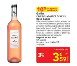 METRO CAVE DE LABASTIDE DE LÉVIS Gaillac offre