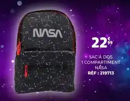 Auchan SAC À DOS 1 COMPARTIMENT NASA offre