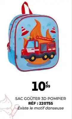 Auchan SAC GOÛTER 3D POMPIER offre