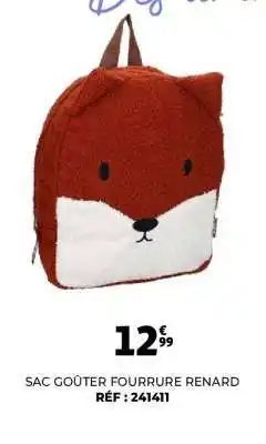 Auchan SAC GOÛTER FOURRURE RENARD offre